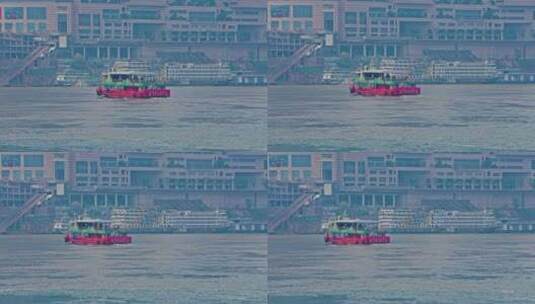 重庆长江旅游轮船高清在线视频素材下载