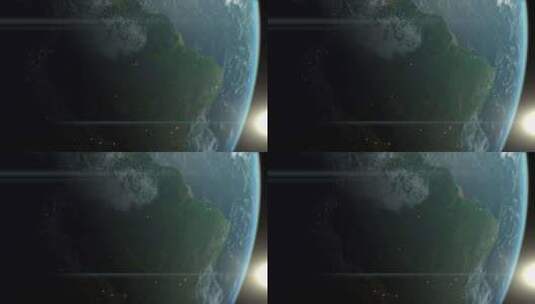 从太空看巴西国家高清在线视频素材下载