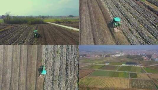 蔬菜种植现代农业机械耕作高清在线视频素材下载