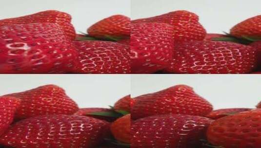 新鲜成熟的草莓高清在线视频素材下载