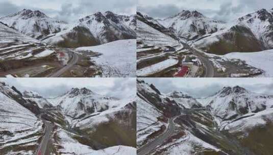 【正版4K素材】航拍新疆独库公路高清在线视频素材下载