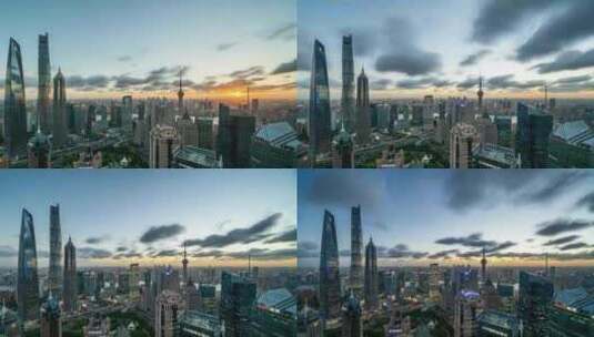 上海移动延时 日落高清在线视频素材下载