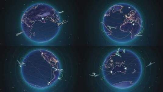 地球俯冲科技地球动画高清在线视频素材下载