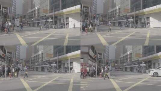 香港街头行人高清在线视频素材下载
