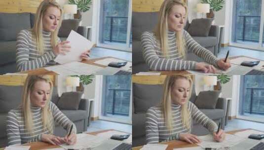 文书工作、财务、税务、笔记本电脑高清在线视频素材下载