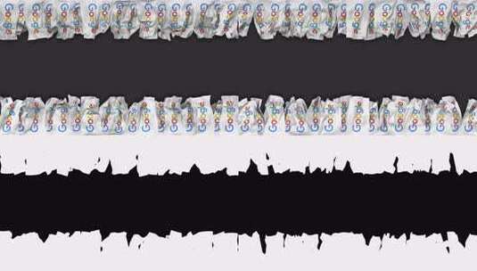 谷歌旗帜悬挂横幅无缝循环，带有凹凸和素色高清在线视频素材下载