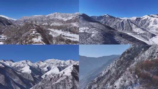 冬季雪山风光高清在线视频素材下载