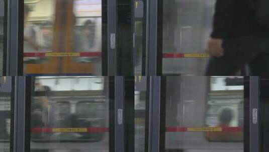 到站的首尔列车高清在线视频素材下载