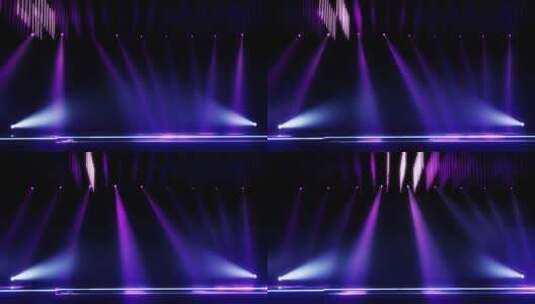 环形紫色模型侧面舞台高清在线视频素材下载