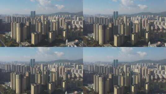 云南昆明城市建筑高楼大厦大楼地产房地产高清在线视频素材下载