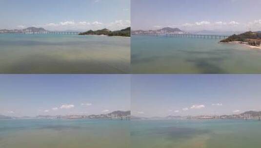 惠州海湾大桥巽寮湾海滩高清在线视频素材下载