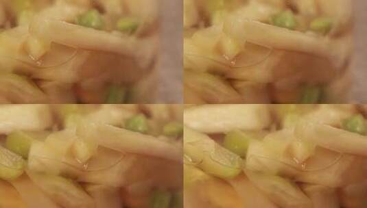 调料腌制水疙瘩咸菜丝自制榨菜 (2)高清在线视频素材下载