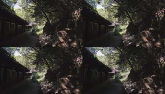 绍兴柯岩风景区罗汉院风景高清在线视频素材下载
