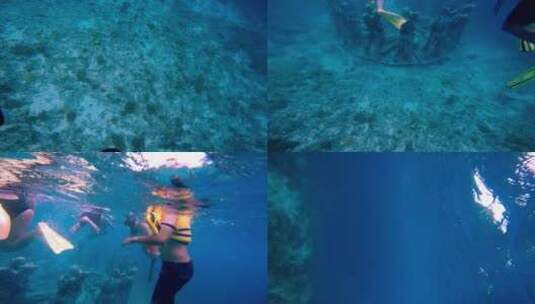 巴厘岛浮潜高清在线视频素材下载