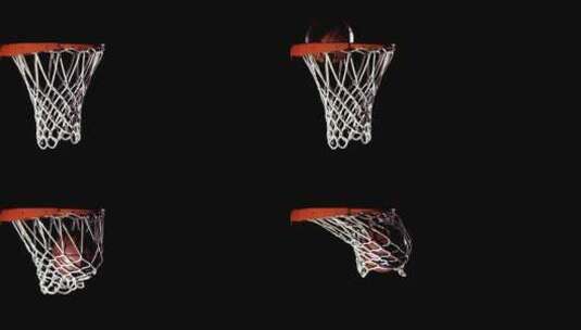 篮球 打篮球 进球 竞技 运动高清在线视频素材下载