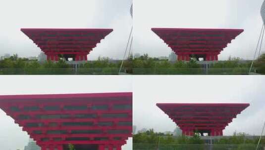 上海世博会中国馆建筑实拍高清在线视频素材下载