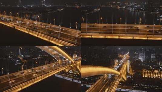卢浦大桥高清在线视频素材下载