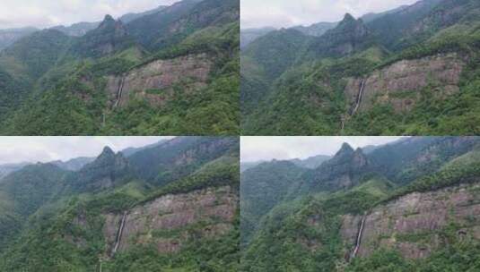 庐山秀峰航拍 望庐山瀑布高清在线视频素材下载
