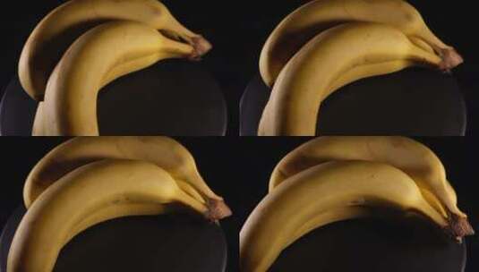 香蕉果肉果皮高清在线视频素材下载