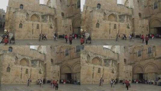 耶路撒冷圣墓大教堂高清在线视频素材下载