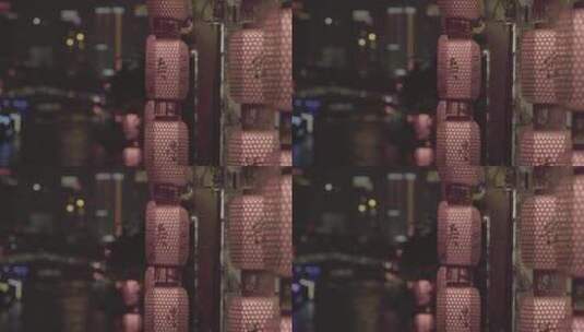 【空镜】4k夜景-江南古镇运河-灯笼变焦-log高清在线视频素材下载
