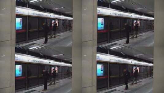 坐地铁地铁站地铁高清在线视频素材下载
