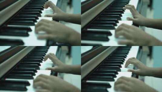 音乐家弹钢琴高清在线视频素材下载