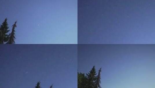 夜晚星空流星划过夜空合集高清在线视频素材下载