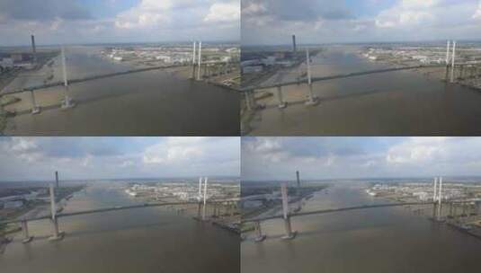 交通环行吊桥高清在线视频素材下载
