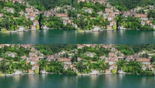 鸟瞰意大利的村庄高清在线视频素材下载