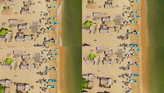 斯里兰卡的渔村高清在线视频素材下载