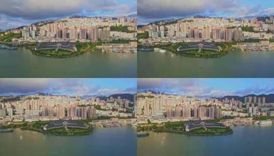 航拍重庆巫山高清在线视频素材下载