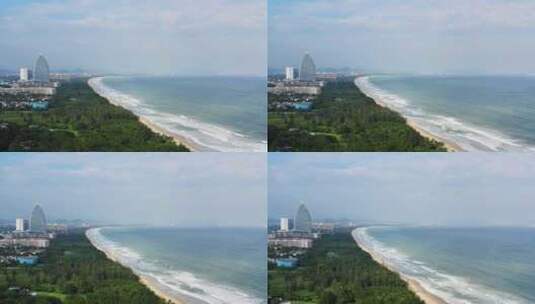 三亚海棠湾航拍4K视频高清在线视频素材下载