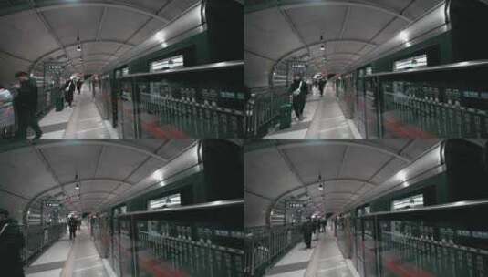 八里桥地铁站高清在线视频素材下载
