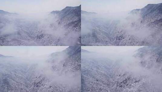 梵净山雪后云海仙境高清在线视频素材下载