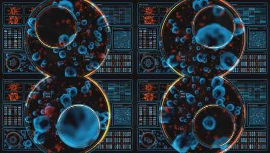 全息科技元素基因细胞6高清在线视频素材下载
