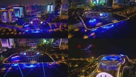 温州城市阳台夜景高清在线视频素材下载