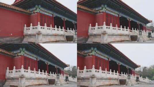 北京春天故宫博物院明清古建筑高清在线视频素材下载