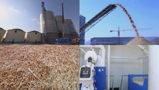 米厂大米加工工作粮仓粮食食品加工厂高清在线视频素材下载