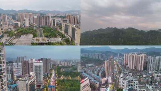 毕节市区下雨-有雨-白天高清在线视频素材下载