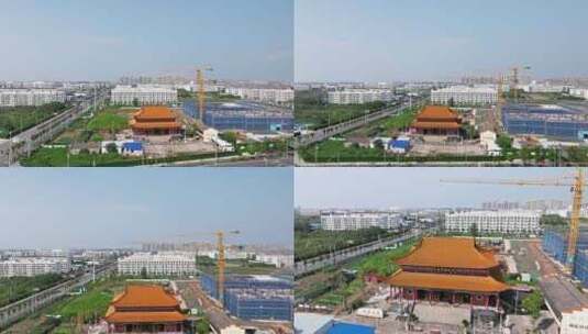 【合集】荆州天王禅寺航拍高清在线视频素材下载