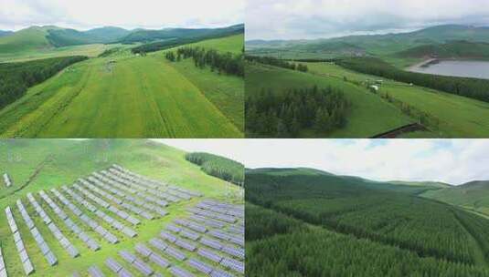 【合集】航拍丰宁坝上草原风景 内蒙草原高清在线视频素材下载