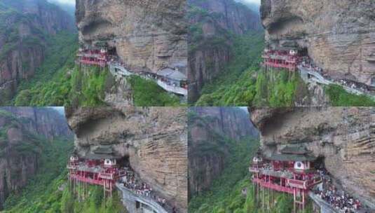 漳州灵通山悬空寺高清在线视频素材下载