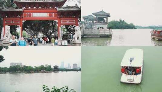 惠州西湖游玩游乐高清在线视频素材下载