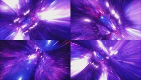 紫色唯美银河系高清在线视频素材下载