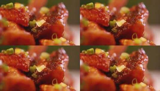 成品美食番茄鱼块高清在线视频素材下载