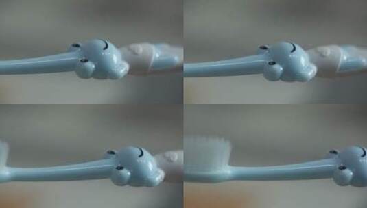 牙刷牙杯牙具清洗牙刷高清在线视频素材下载