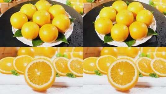 新鲜麻阳冰糖橙高清在线视频素材下载