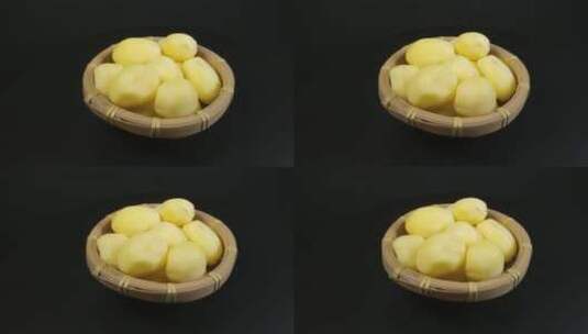 土豆特写马铃薯洋芋有机蔬菜高清在线视频素材下载