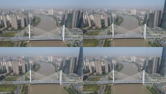 航拍武汉城市宣传片高清在线视频素材下载
